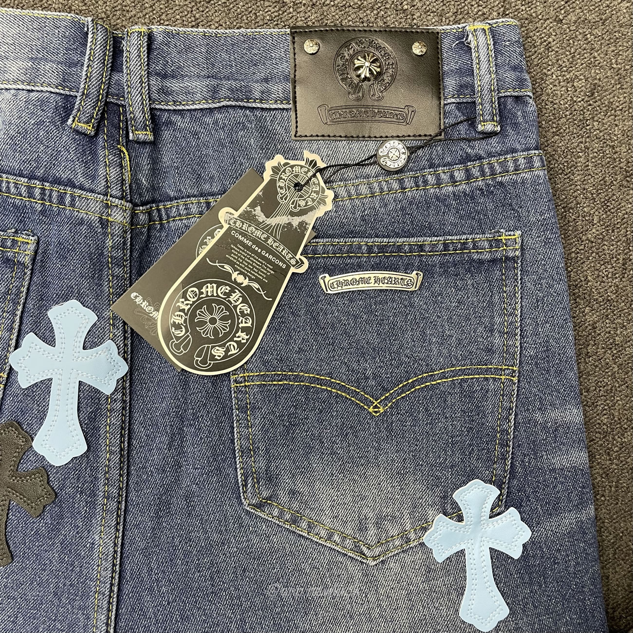 Chrome Hearts Blue Jeans Cross Patch (9) - newkick.cc